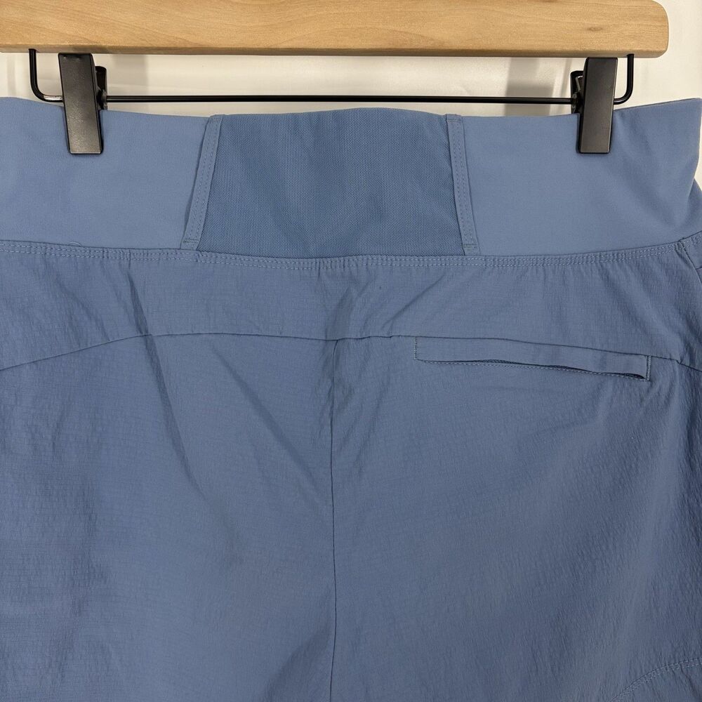 Athleta Trekkie North Shorts Size 10 Womens Blue Hiking Trail Stretch Gorpcore - Picture 5 of 8